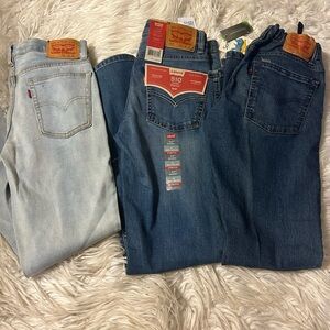 Boys Levi's Blue Denim Jeans Bundle